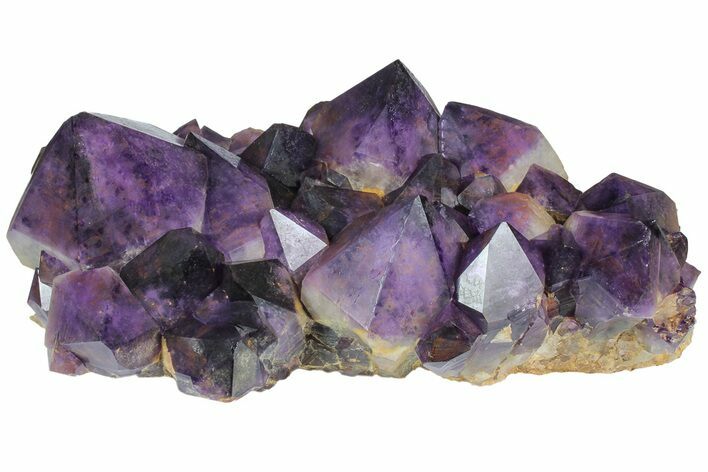 Deep Purple Amethyst Crystal Cluster With Huge Crystals #185442